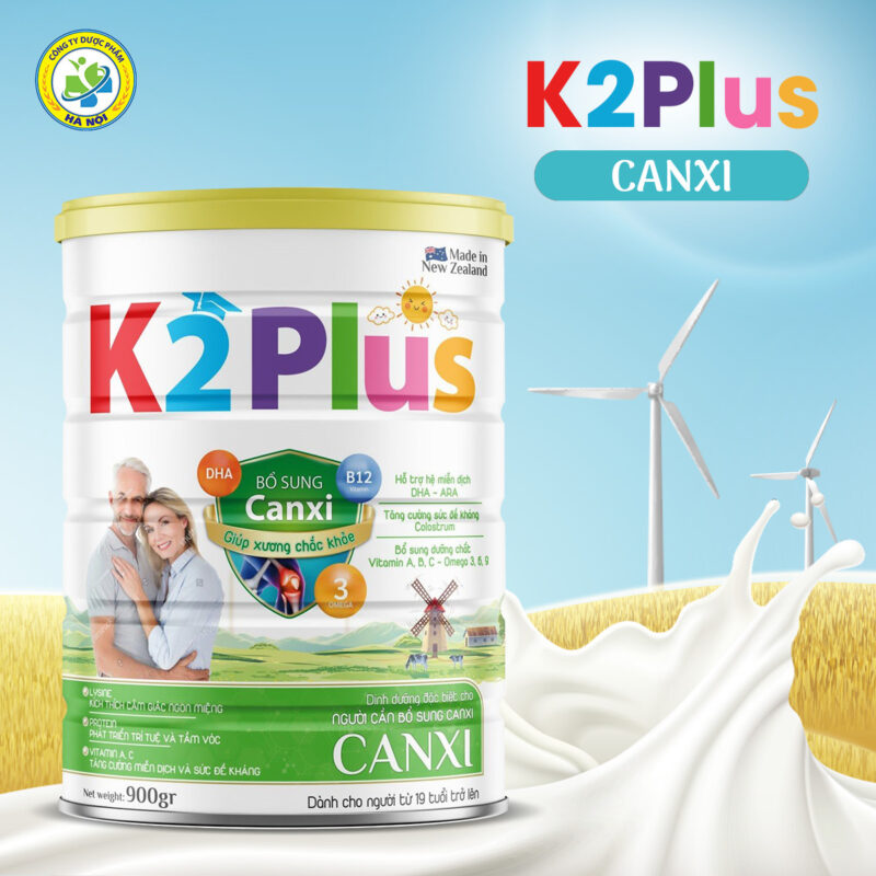 K2Plus Canxi dinh dưỡng đặc biệt dành cho người cần bổ sung Canxi