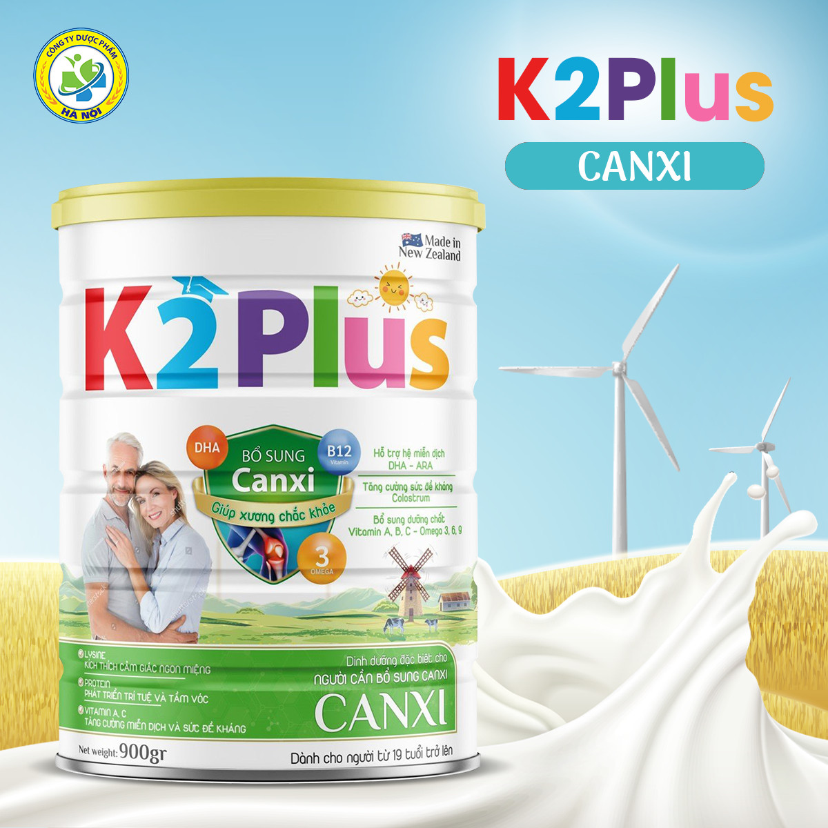 K2Plus Canxi dinh dưỡng đặc biệt dành cho người cần bổ sung Canxi
